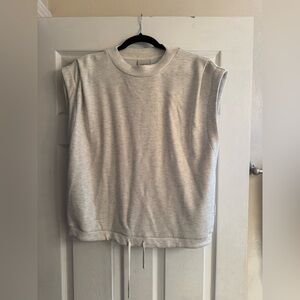 Varley Light Gray Muscle Tee